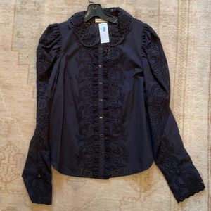 NWT ulla Johnson sage blouse size 10
